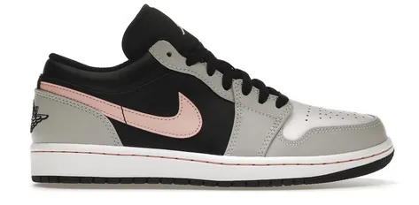 Flex grooves Walk Routine Jordan 1 Low Black Grey Pink