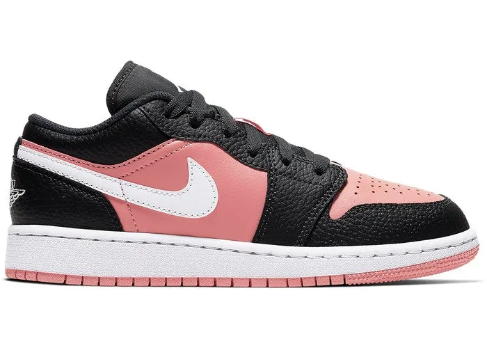 Reinforced Jordan 1 Low Black Pink Quartz (GS)