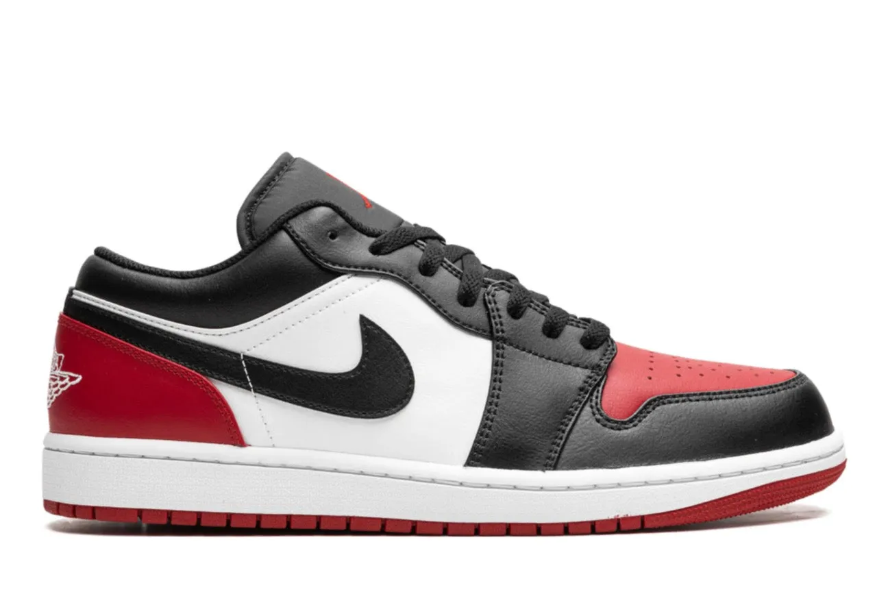 Fresh Walks Jordan 1 Low Bred Toe v2
