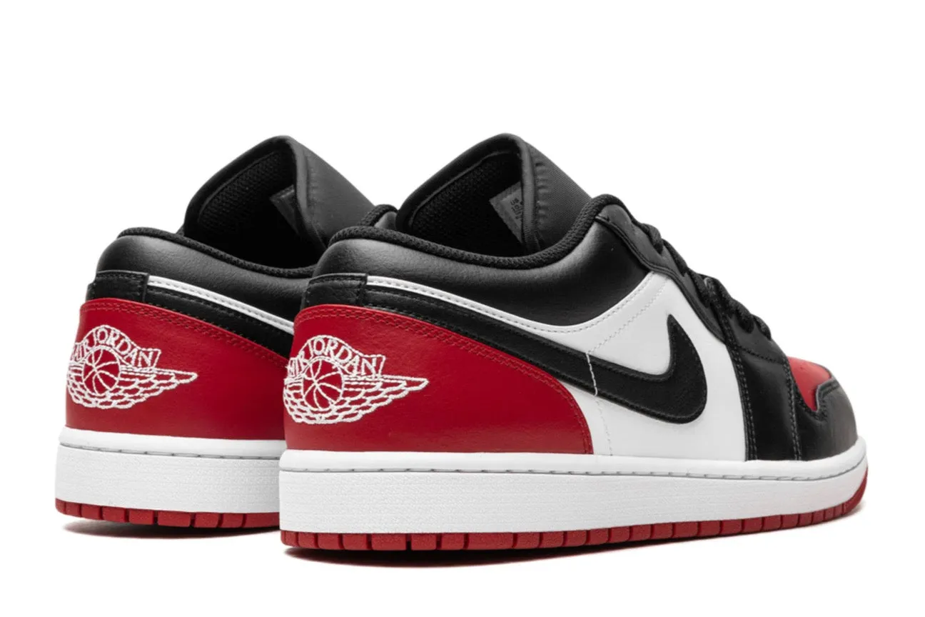 Jordan 1 Low Bred Toe v2 Smooth Lining