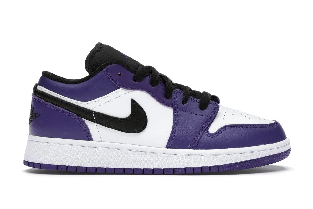 Timeless Look Jordan 1 Low Court Purple White (GS)
