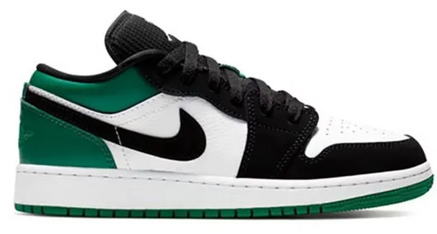Jordan 1 Low Mystic Green (GS) Running Performance Durable Rubber