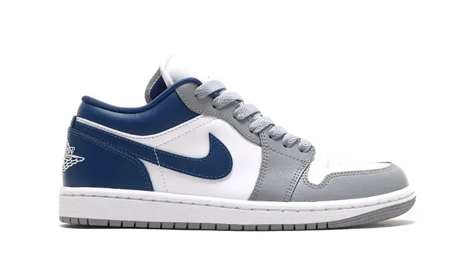Jordan 1 Low Stealth French Blue (W) Neutral Cushioning Profile Walk Commute