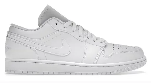 Tear Resistant Textile All-day lining Jordan 1 Low Triple White (2022)