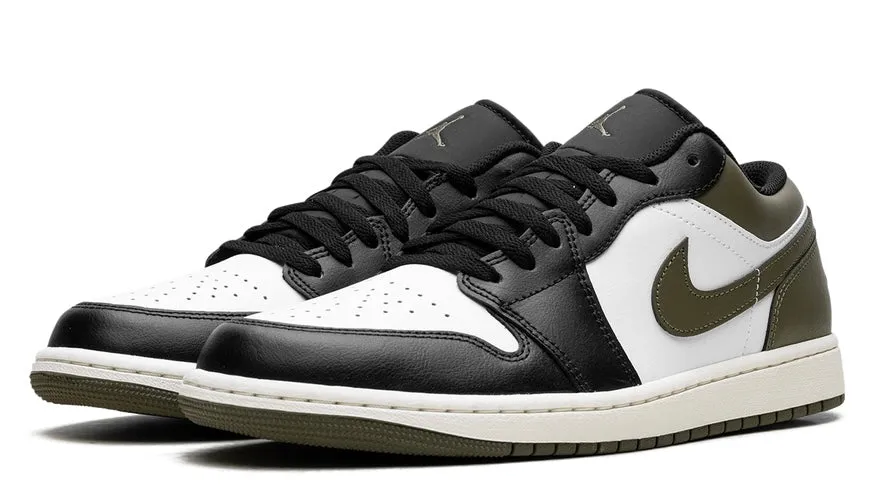Jordan 1 LowBlack Toe Medium Olive Agile Walk
