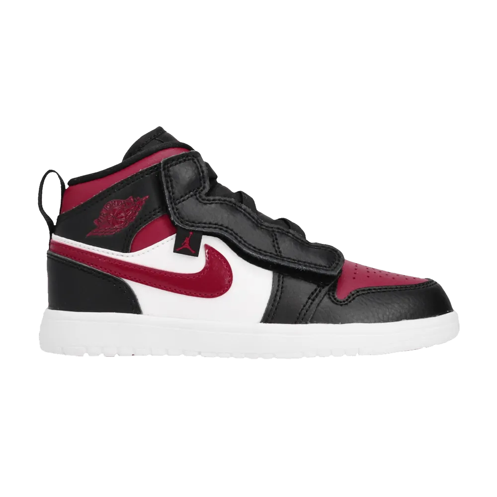 No Slip Comfort Flex Jordan 1 mid ALT (PS) Black Fire Red