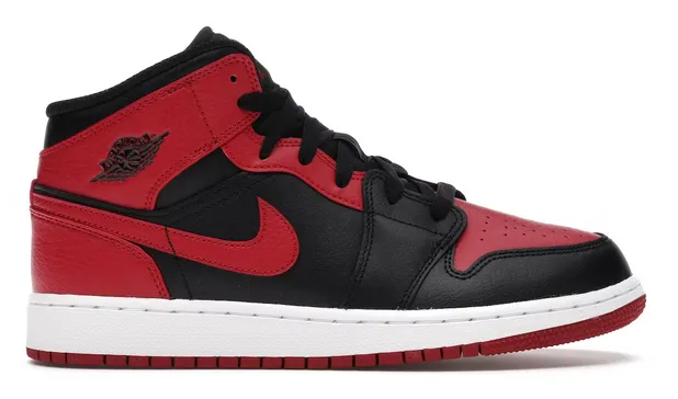 Jordan 1 Mid Banned 2020 (GS) Hyper Responsive Cushioning Quick Dry Material Technology