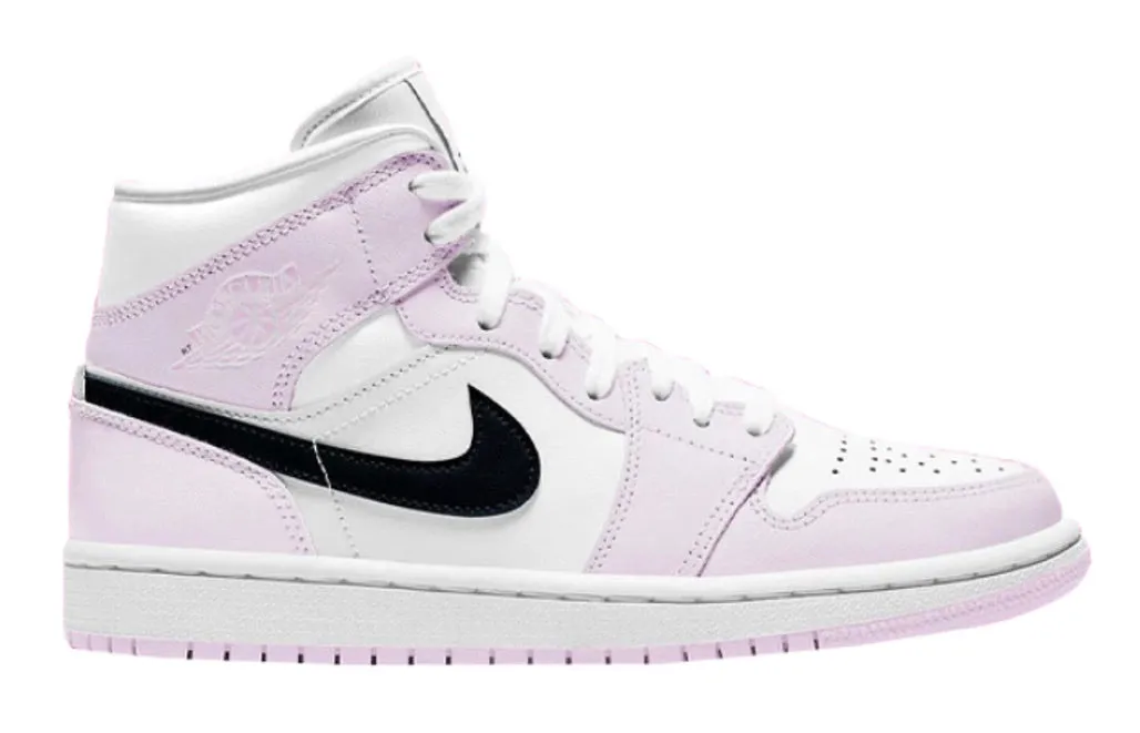 Jordan 1 Mid Barely Rose (W) Anti Slip Laces