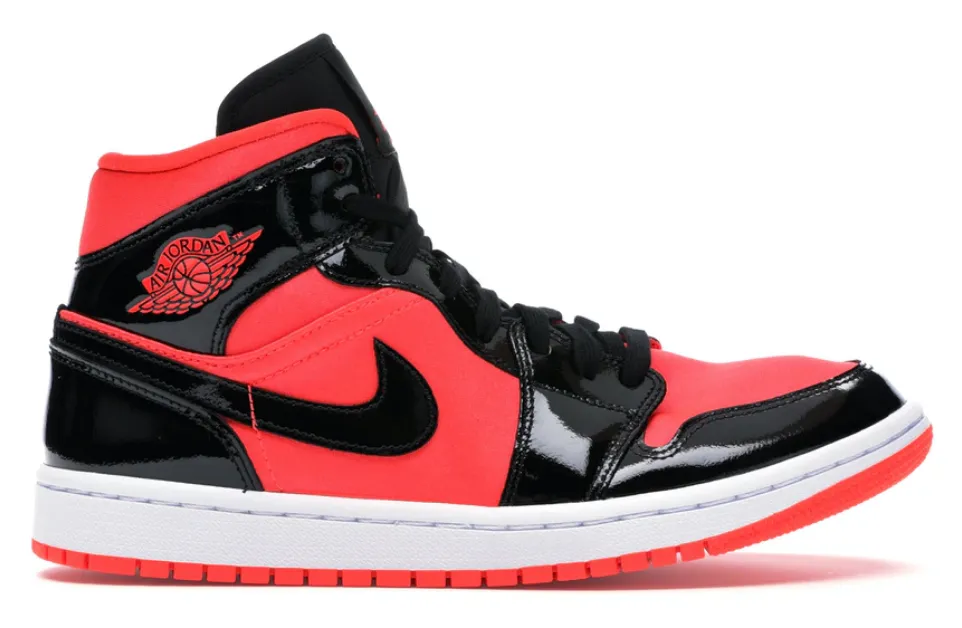 Trendy Look Casual Touch Jordan 1 Mid Bright Crimson (Women)