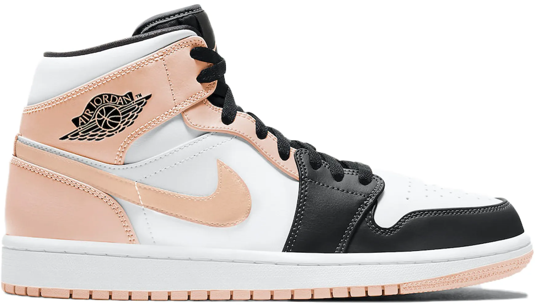 Quick Outfits High Rebound Insoles Jordan 1 Mid Crimson Tint Toe
