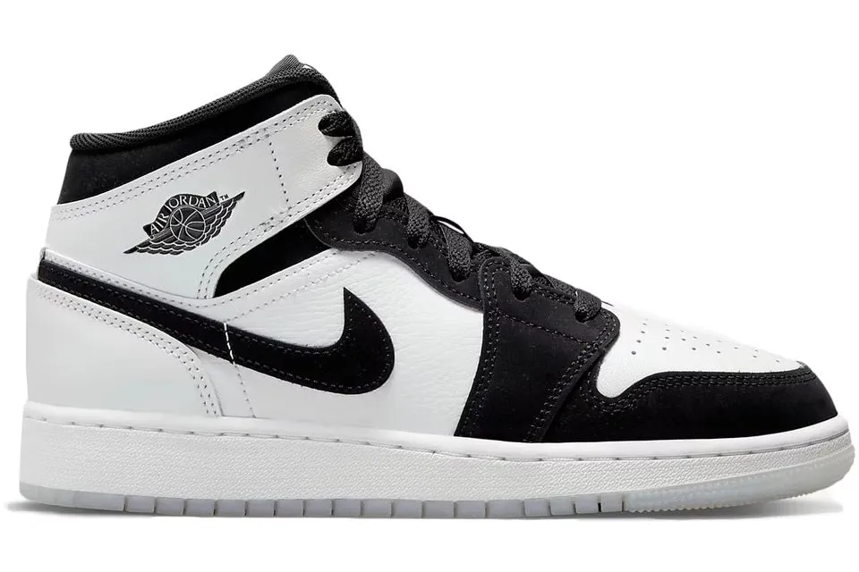 Jordan 1 Mid Diamond Shorts GS suede upper Motion Control Arch