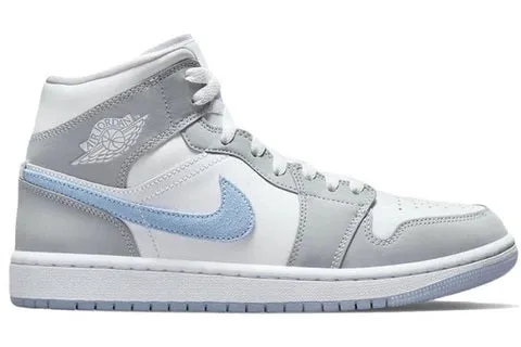 Thermal Regulating Interior Water Resistant Knit Jordan 1 Mid Grey Blue (W)