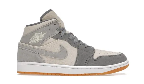 Jordan 1 Mid SE Coconut Milk Particle Grey Sport Mode