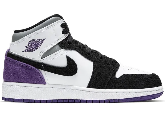Jordan 1 Mid SE Purple (GS) Smooth Lines