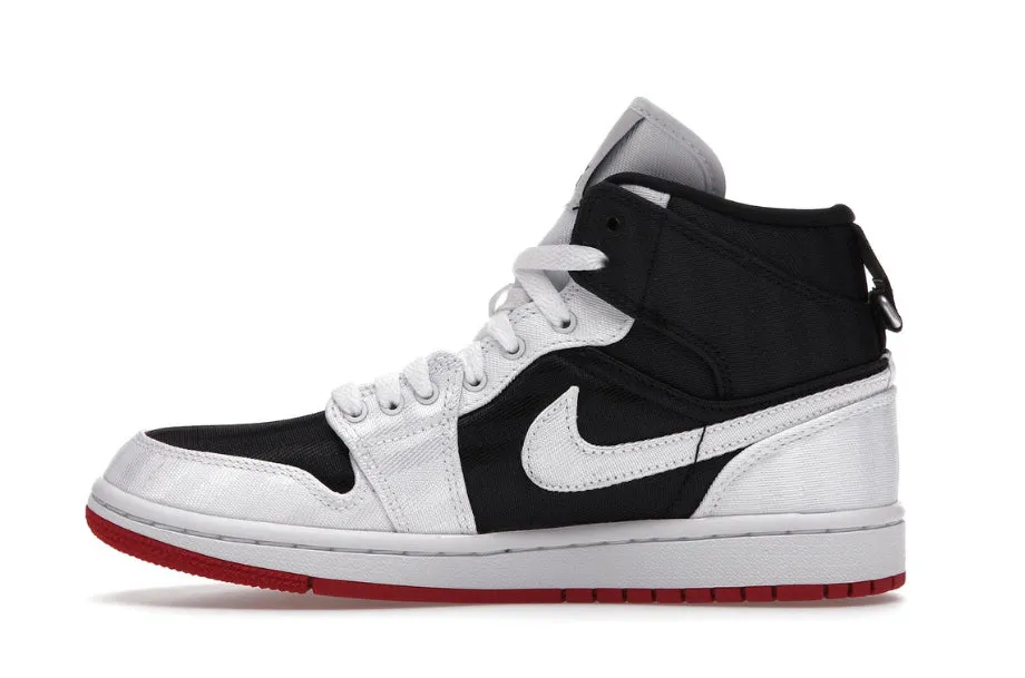 Jordan 1 Mid SE Utility Canvas White Black Gym Red (W) Modern Vibe