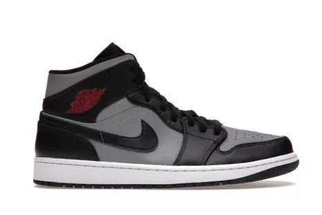 Jordan 1 Mid Shadow Red Traction Treads Compression Spring System