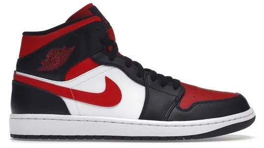 Quick Flow Long Lasting Jordan 1 Mid White Black Red (2022)