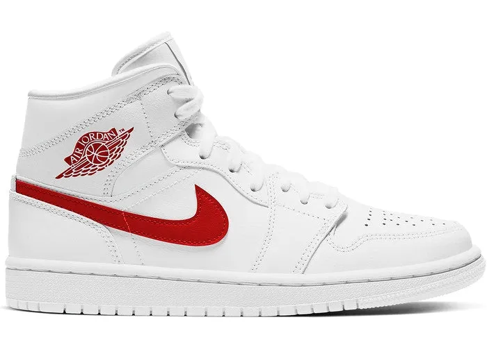 Jordan 1 Mid White University Red High Performance Fit
