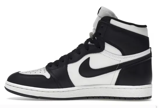 Jordan 1 Retro High 85 Black White (2023) Asymmetric Lacing Lightweight Cushioned Sole