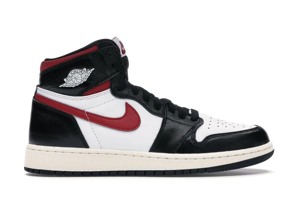 Tensile Weave Upper Ultra Cushioned Collar Jordan 1 Retro High Black Gym Red (GS)