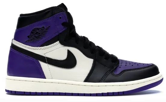 Jordan 1 Retro High Court Purple All-weather shock absorption Rubber Toe Guard