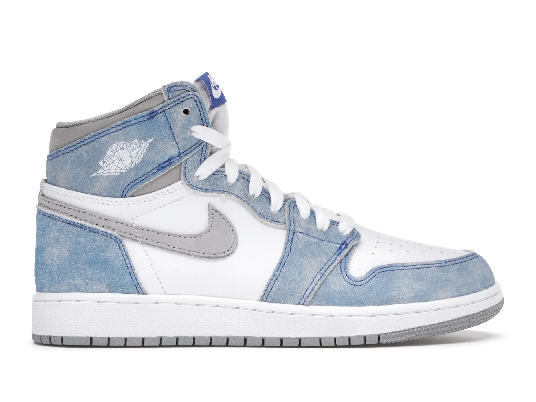 Arch Technology Pressure Zoned Cushioning Jordan 1 Retro High Hyper Royal Smoke Grey (GS)