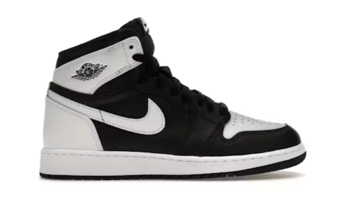 Jordan 1 Retro High OG Black White (GS) All-Purpose Wear Stability Post