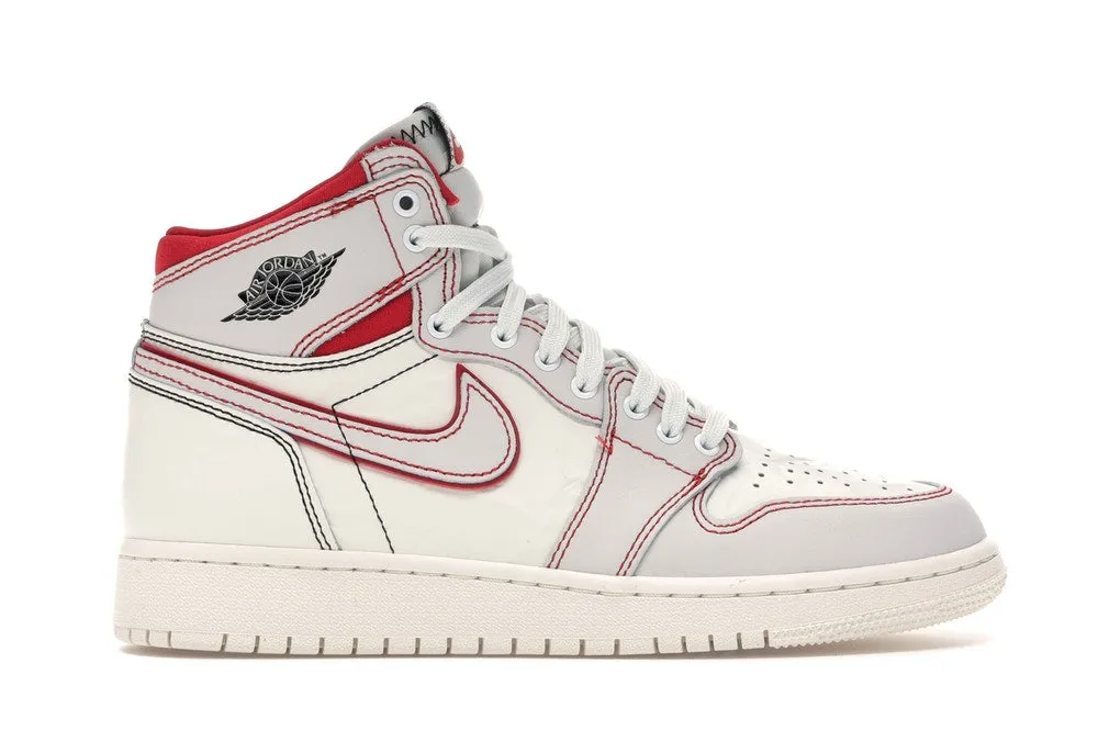 Temperature Regulating Lining Rubber Outsole Jordan 1 Retro High Phantom Gym Red (GS)