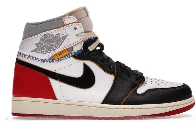 Support Foam Compression Zones Jordan 1 Retro High Union Los Angeles Black Toe