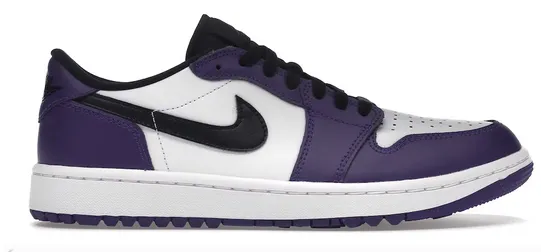 Zip Up Closure Jordan 1 Retro Low Golf Court Purple