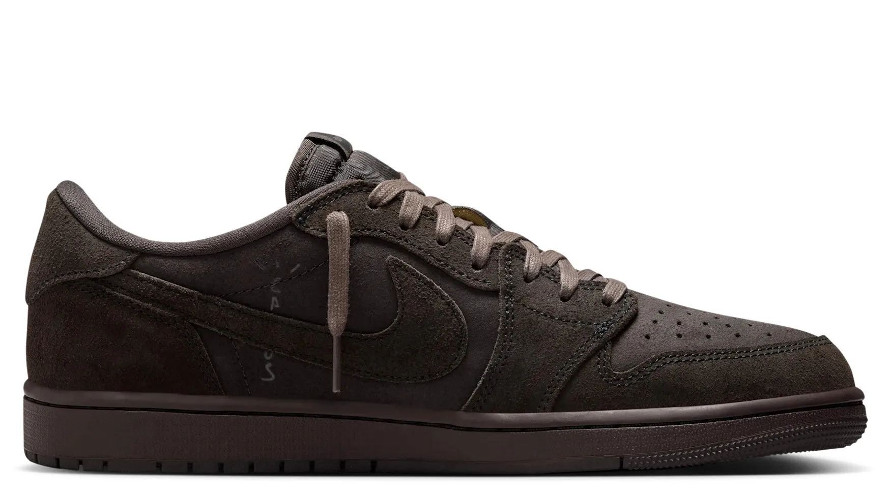 Jordan 1 Retro Low OG SPTravis Scott Velvet Brown Hyperbolic Logging Cage