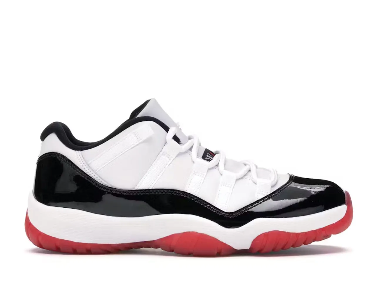 Ergonomic Lacing System Jordan 11 Retro Low Concord Bred