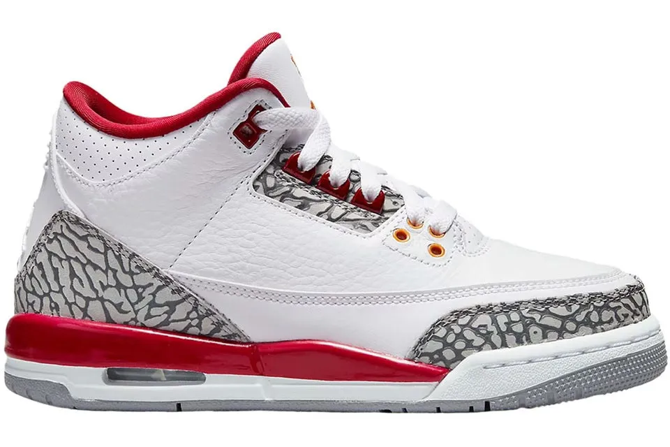 Elastic Lace System Foot alignment Jordan 3 Retro Cardinal (GS)