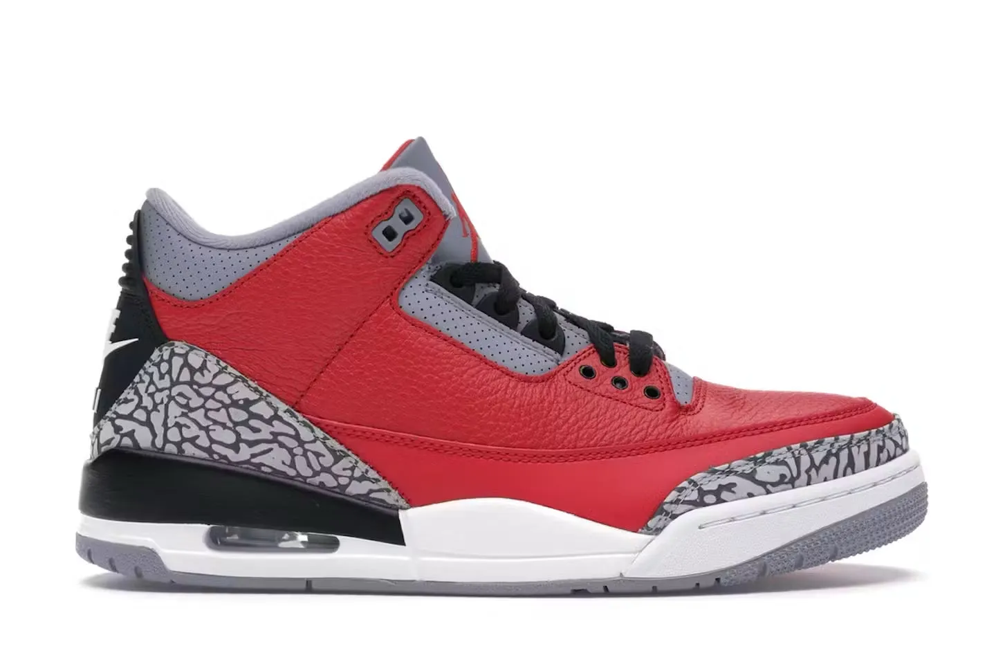 Jordan 3 Retro SE Unite Fire Red Chicago Exclusive Aero Dynamic Silhouette Casual Favorite