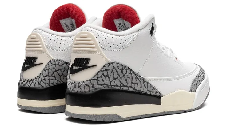 Abrasion Resistant Sole Jordan 3 Retro White Cement Reimagined (PS)