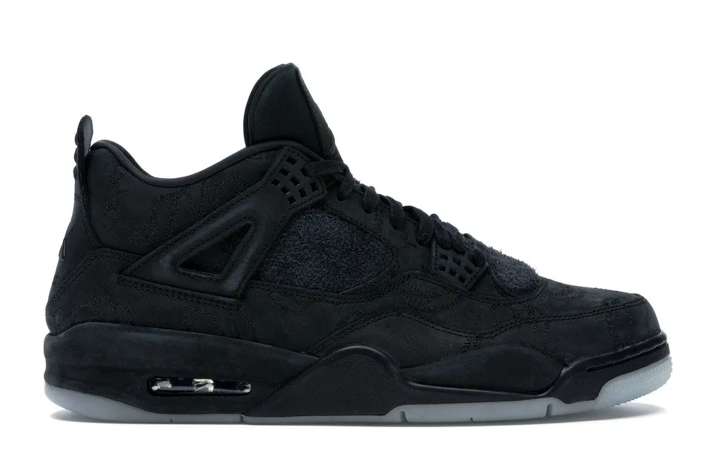 Jordan 4 Retro Kaws Black Shock-absorbent look Urban Wear