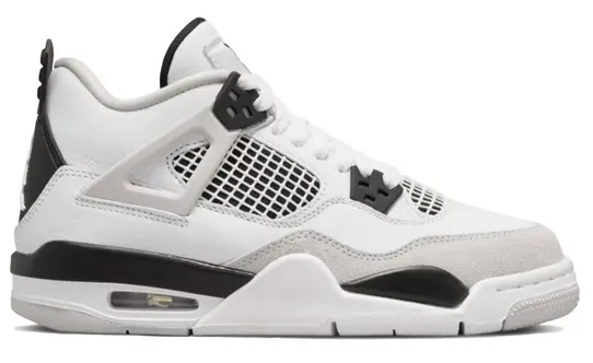 Jordan 4 Retro Military Black (GS) Padded shock absorption Lifestyle Mode