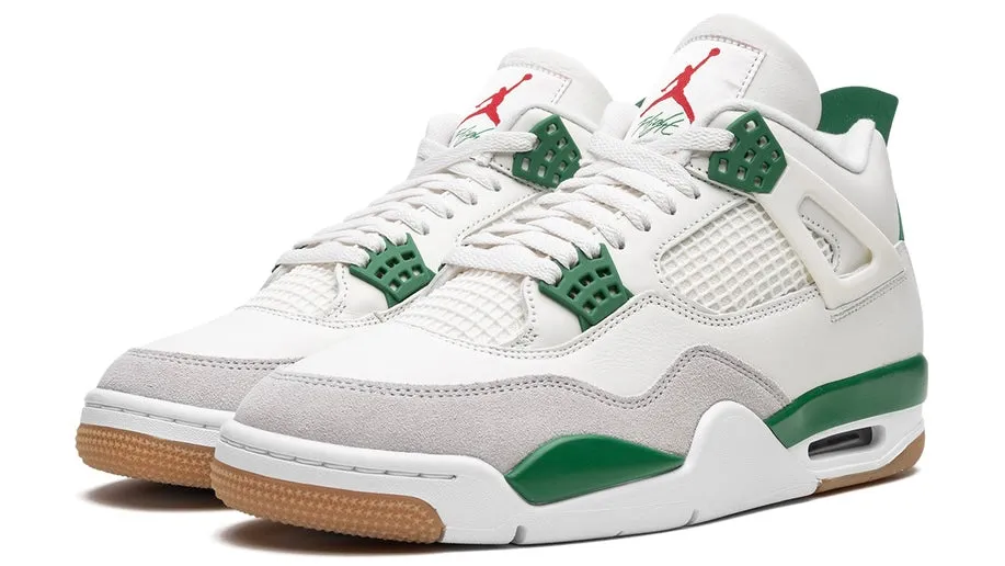 Shock Dissipating Reactive Cushioning Jordan 4 Retro SB Pine Green