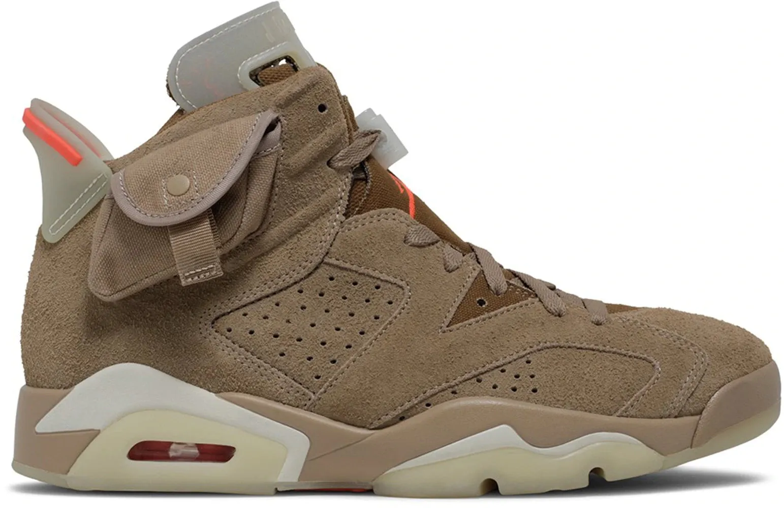 Stylish Fit Ultra-soft feel Jordan 6 Retro Travis Scott British Khaki
