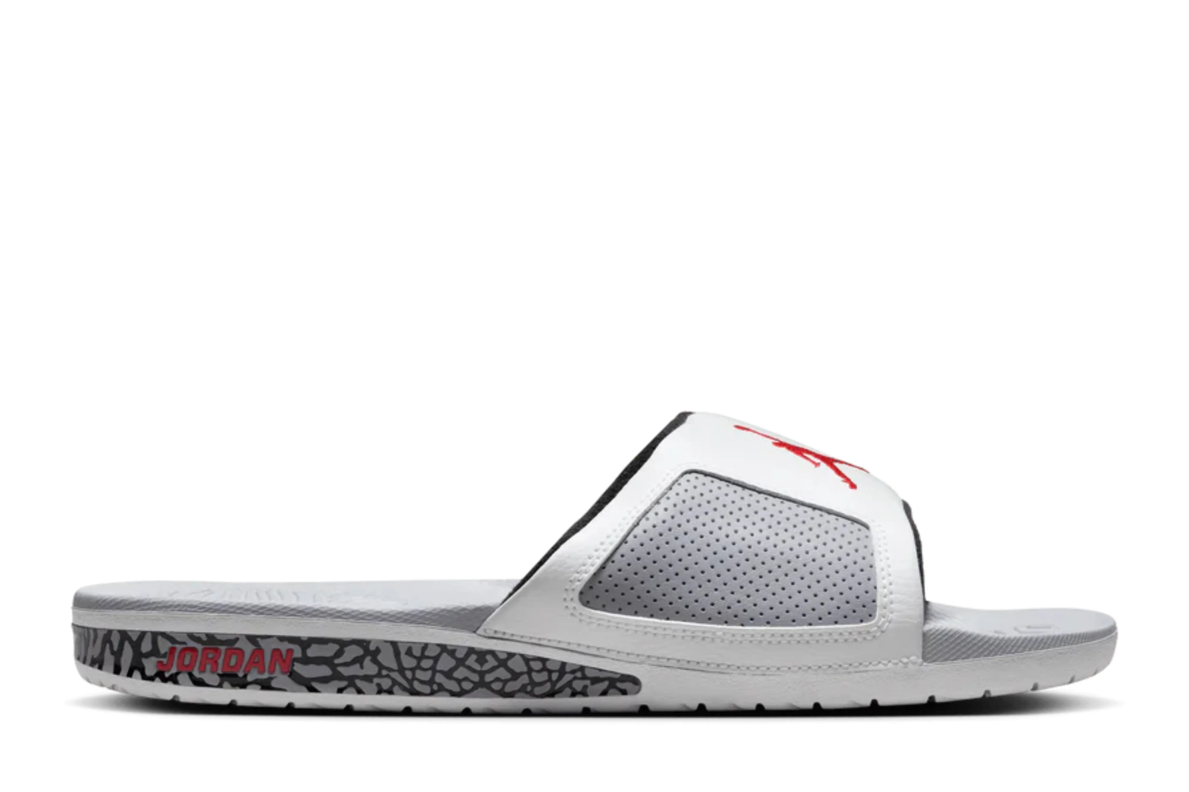 Stylish Flex Jordan Hydro III Retro Summit White Fire Red