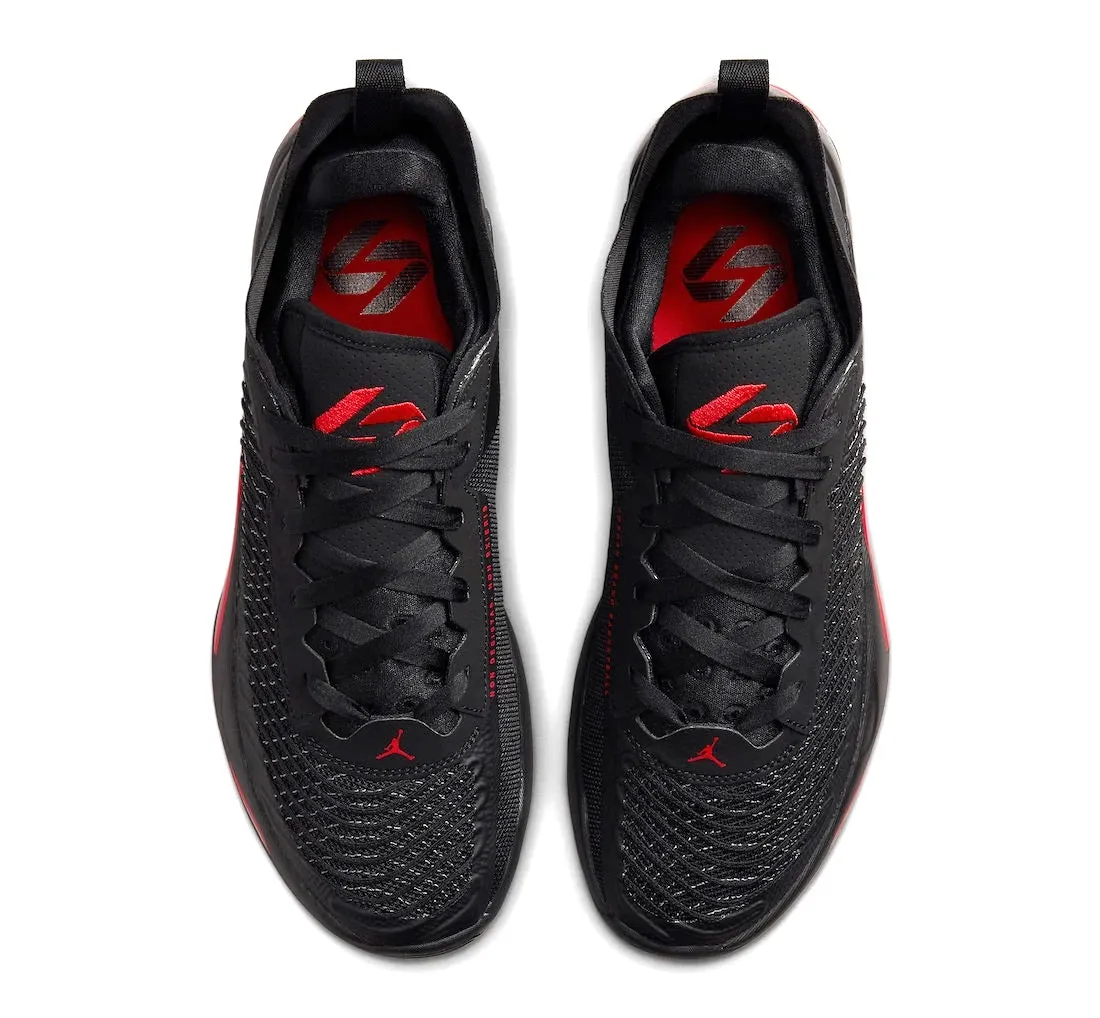 Jordan Luka 1 Black Red Abrasion Resistant Upper