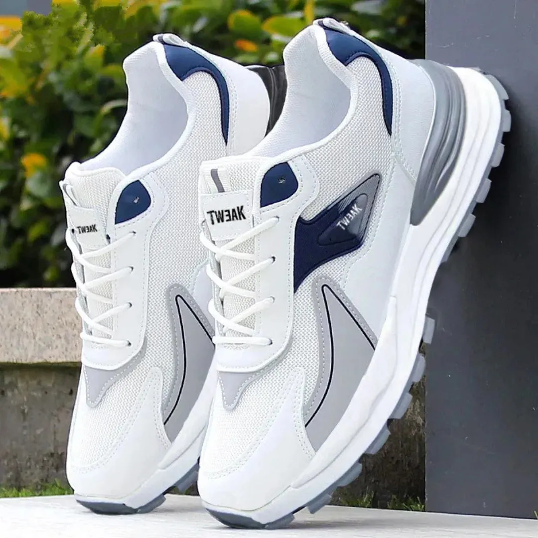 Knee - high boots style Fashion Men's Shoes Mesh Breathable Casual Sneakers Lace Up Comfort Running Shoes for Men Luxury Tennis Shoes Zapatillas Hombre