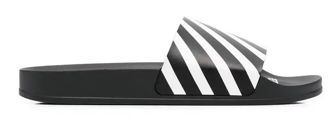 OFF-WHITE Diag Slider Black White Dynamic look Clean Detail