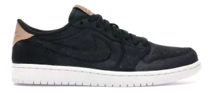 Classy flair Classic Touch Jordan 1 Retro Low OG Black Vachetta