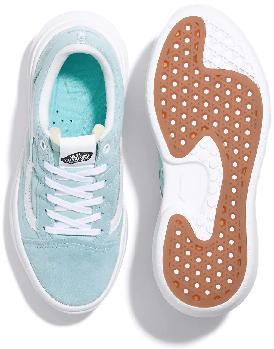 Custom Fit Vans Old Skool Overt Comfy Cush Blue Sky