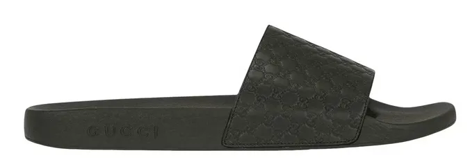 Dry Fast Quick Release Gucci Microguccissima Slide Black
