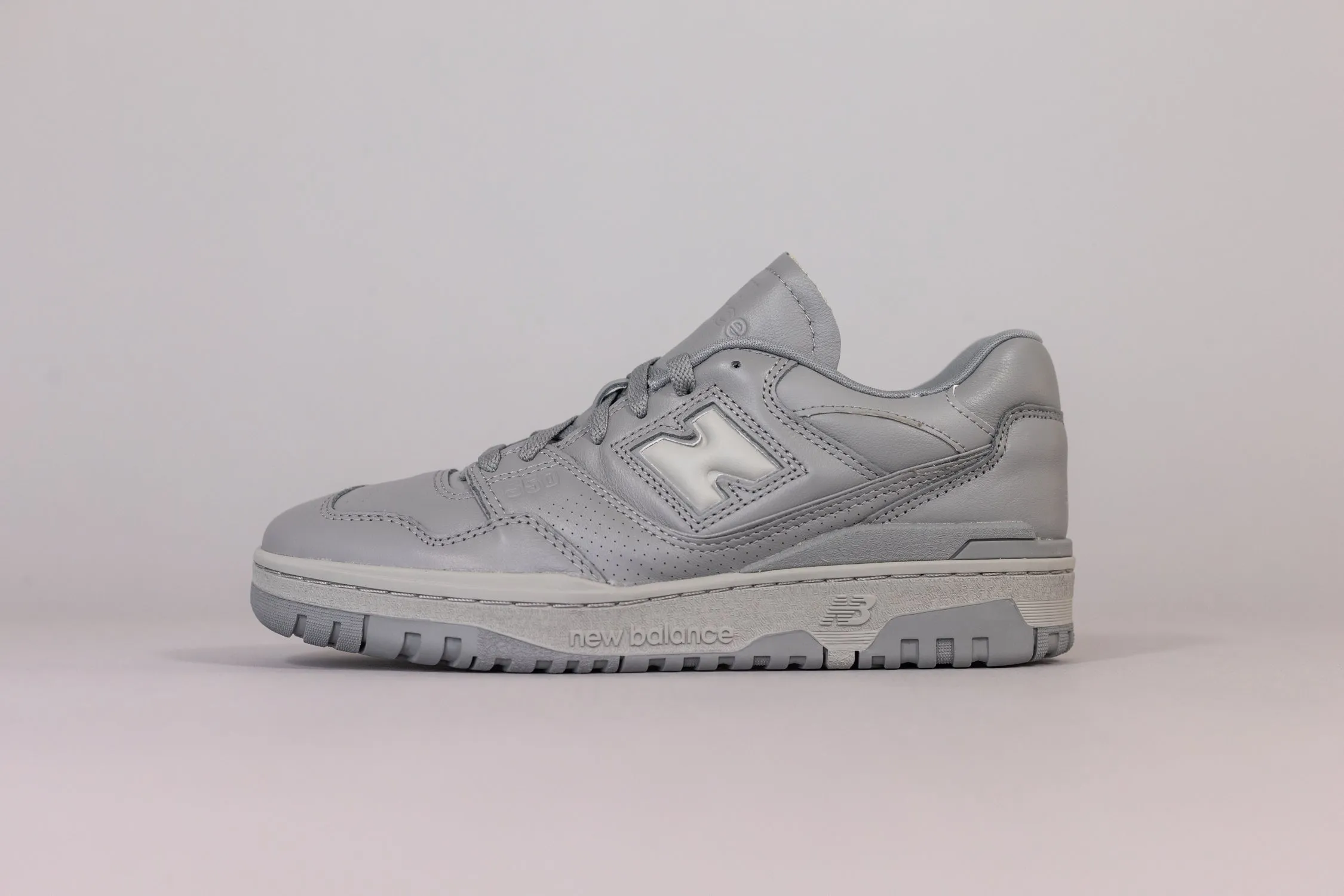 New Balance 550 Slate Grey colorful narrow - toe box shoes