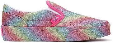 Vans Kids Classic Slip-On Glitter Rainglow Rainbow Light As Air