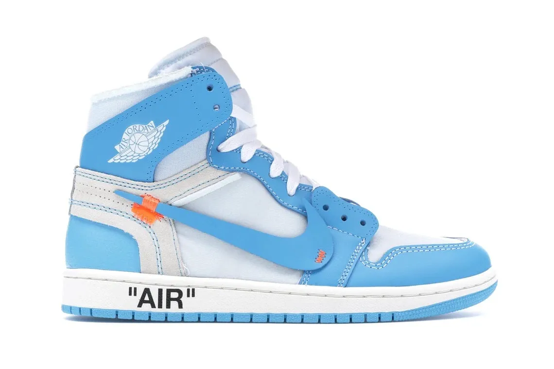Jordan 1 Retro High Off-White University Blue Lace Lock Technology