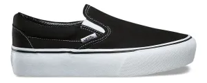 Vans Classic Slip-On Platform Black Foot Hugging